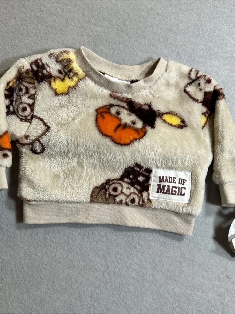 Harry Potter Infant Plush Outfit Set Newborn Owl Print Top Pants‎ NEW With Tags